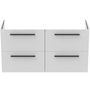 Ideal Standard Möbeldoppelwaschtischunterschrank i.life A 4 Auszüge 1200x440x630mm Weiß matt
