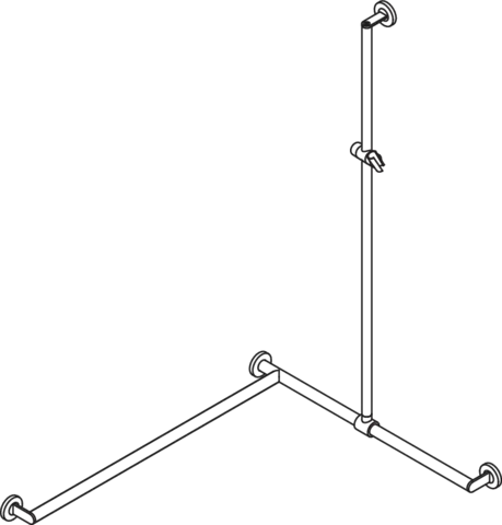 HEWI Haltegriff Ausführung links „System 900“ in Dunkelgrau Perlglimmer tiefmatt / Chrom HEWI Haltegriff Ausführung links „System 900“ in Dunkelgrau Perlglimmer tiefmatt / Chrom