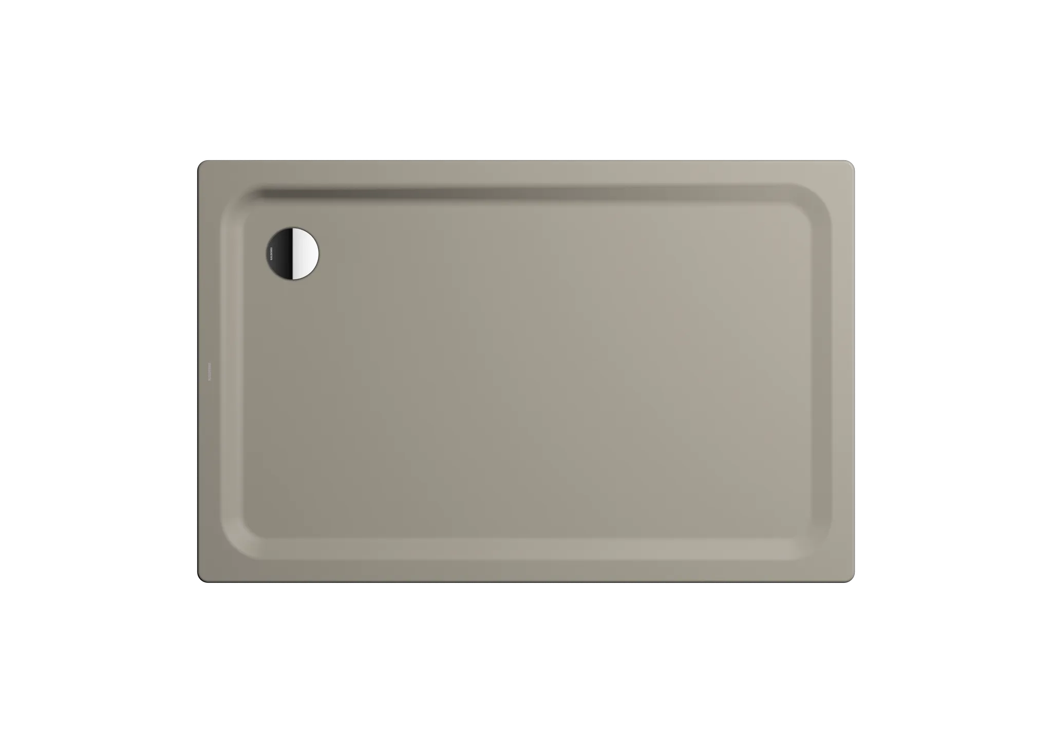 Kaldewei rechteck Duschwanne „Superplan Classic“ 100 × 140 cm ohne Oberflächenbeschichtung, mit Antislip Secure Plus, in warm grey 50