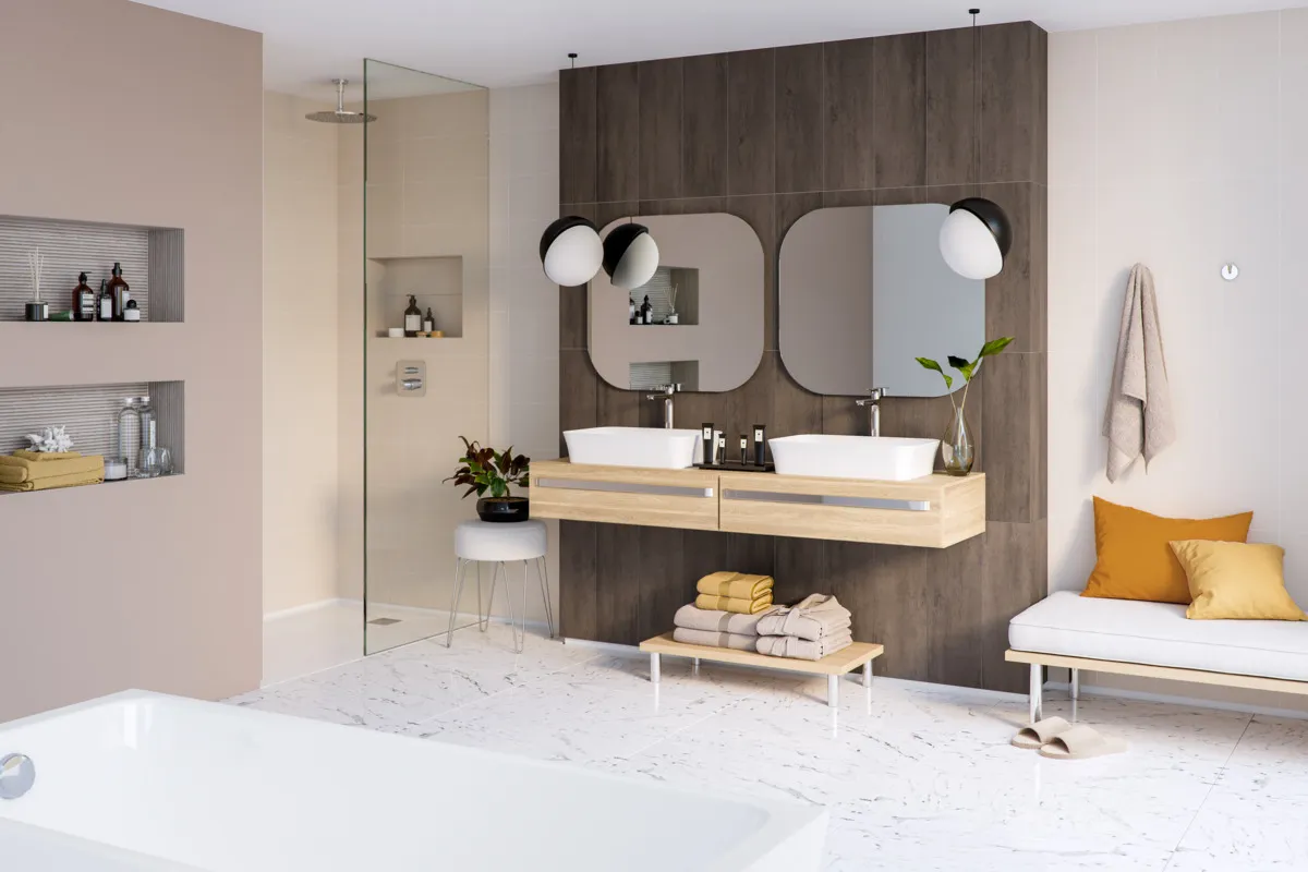 Waschtischarmatur Connect Air, mit verlängerter Sockel, mit Ablaufgarnitur, Ausladung 150mm, Brushed Gold Waschtischarmatur Connect Air, mit verlängerter Sockel, mit Ablaufgarnitur, Ausladung 150mm, Brushed Gold