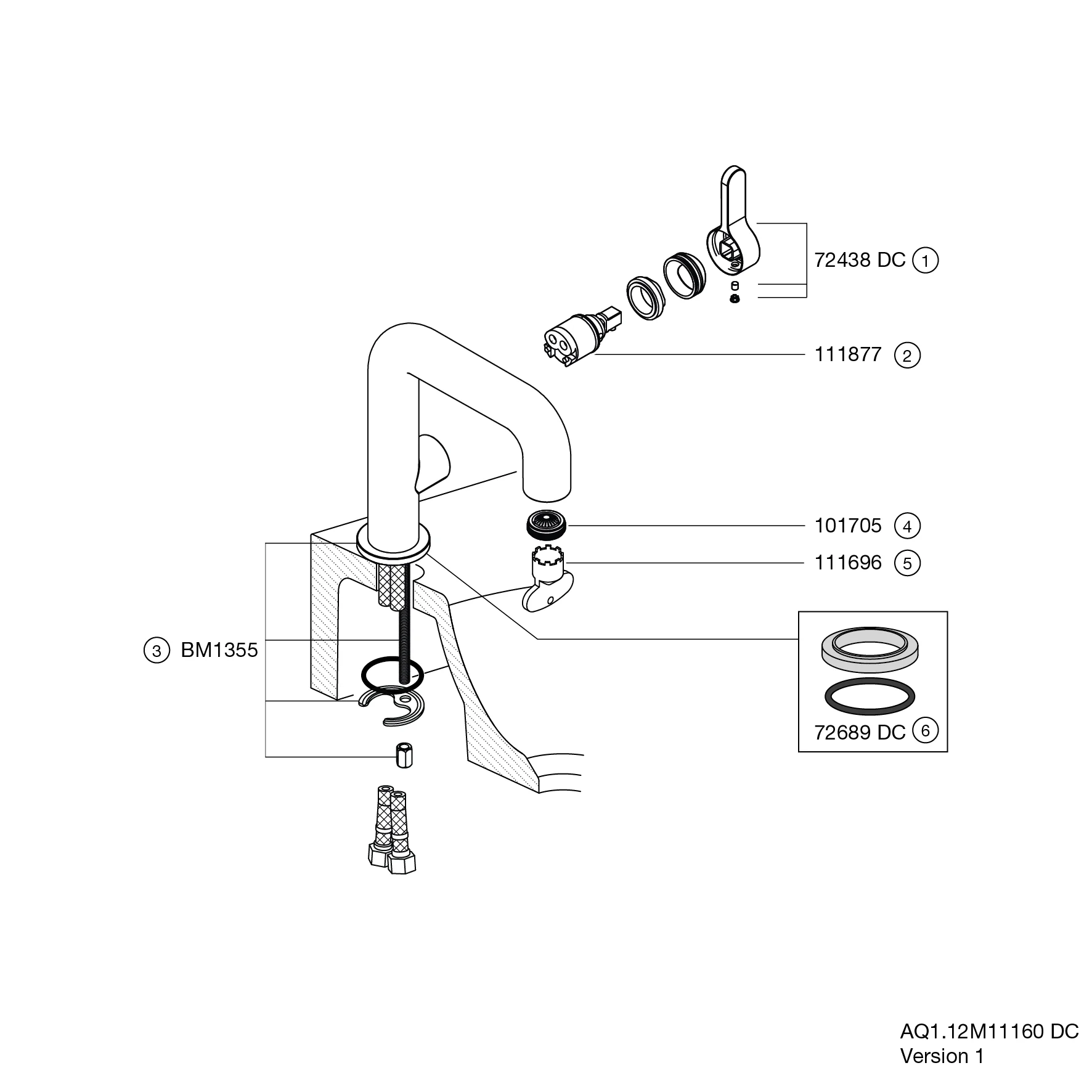 HEWI Einhebel-Waschtischmischer System-Armaturen, pulverbeschichtet in Schwarz tiefmatt, Höhe 177 mm, Ausladung 137 mm, Durchfluss 5 l/min, Keramikkartusche K-35OP, druckfest bis 35 bar HEWI Einhebel-Waschtischmischer System-Armaturen, pulverbeschichtet in Schwarz tiefmatt, Höhe 177 mm, Ausladung 137 mm, Durchfluss 5 l/min, Keramikkartusche K-35OP, druckfest bis 35 bar