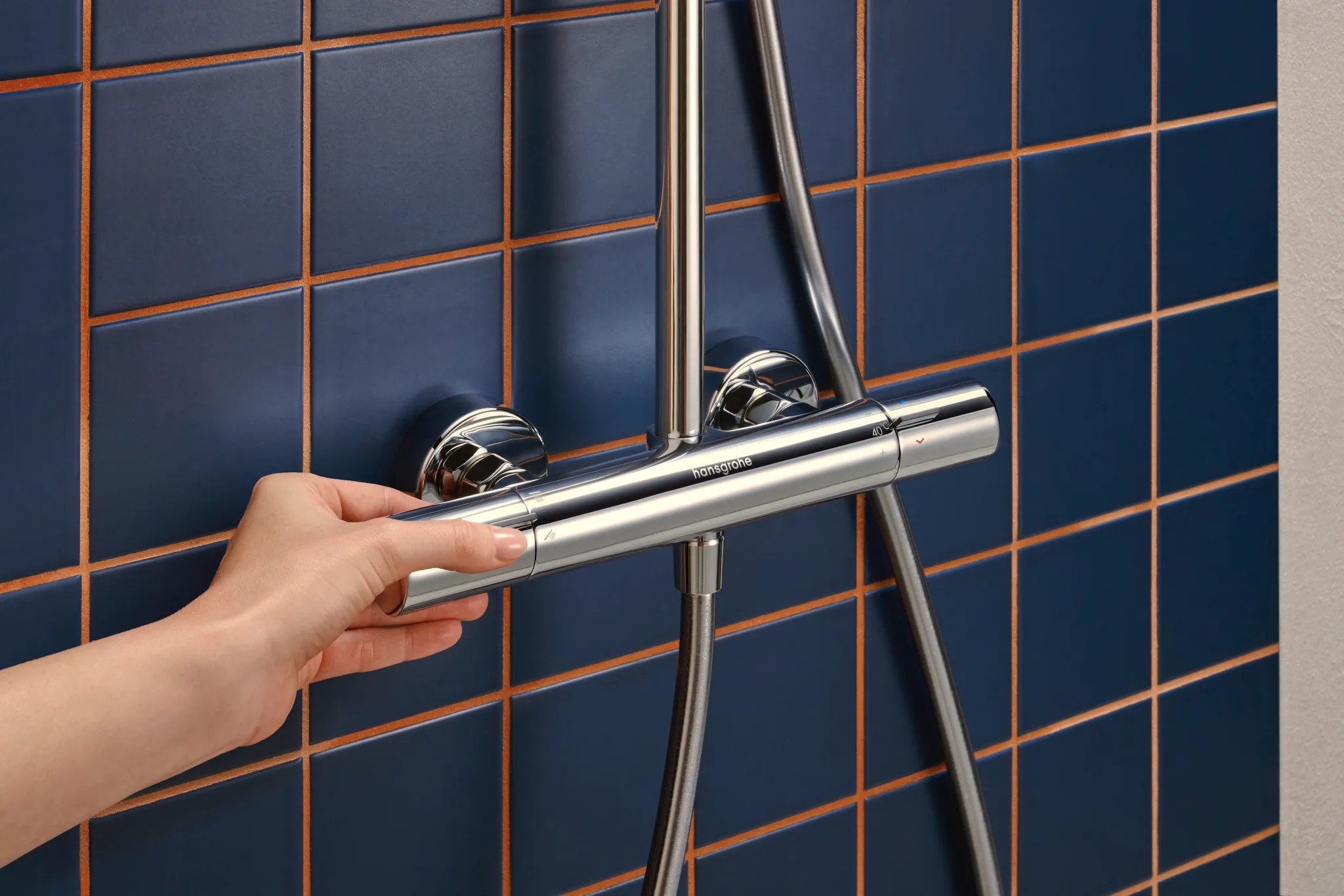 Activera S Showerpipe 240 1jet EcoSmart mit Ecostat Fine Varia, Chrom