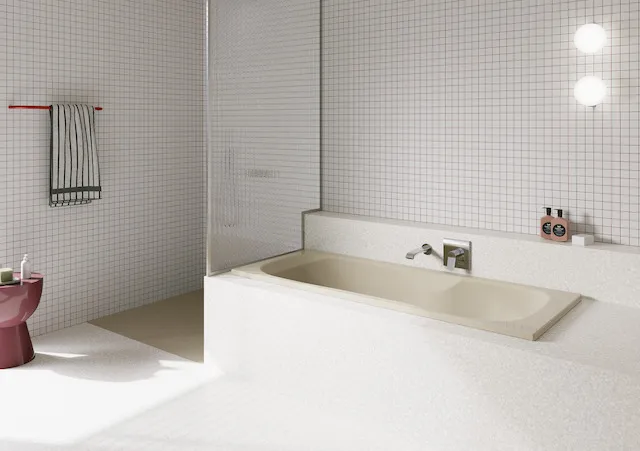 Bette Badewanne „Setline“ 1700 × 700 mm ohne Wannenträger, in Bahamabeige
