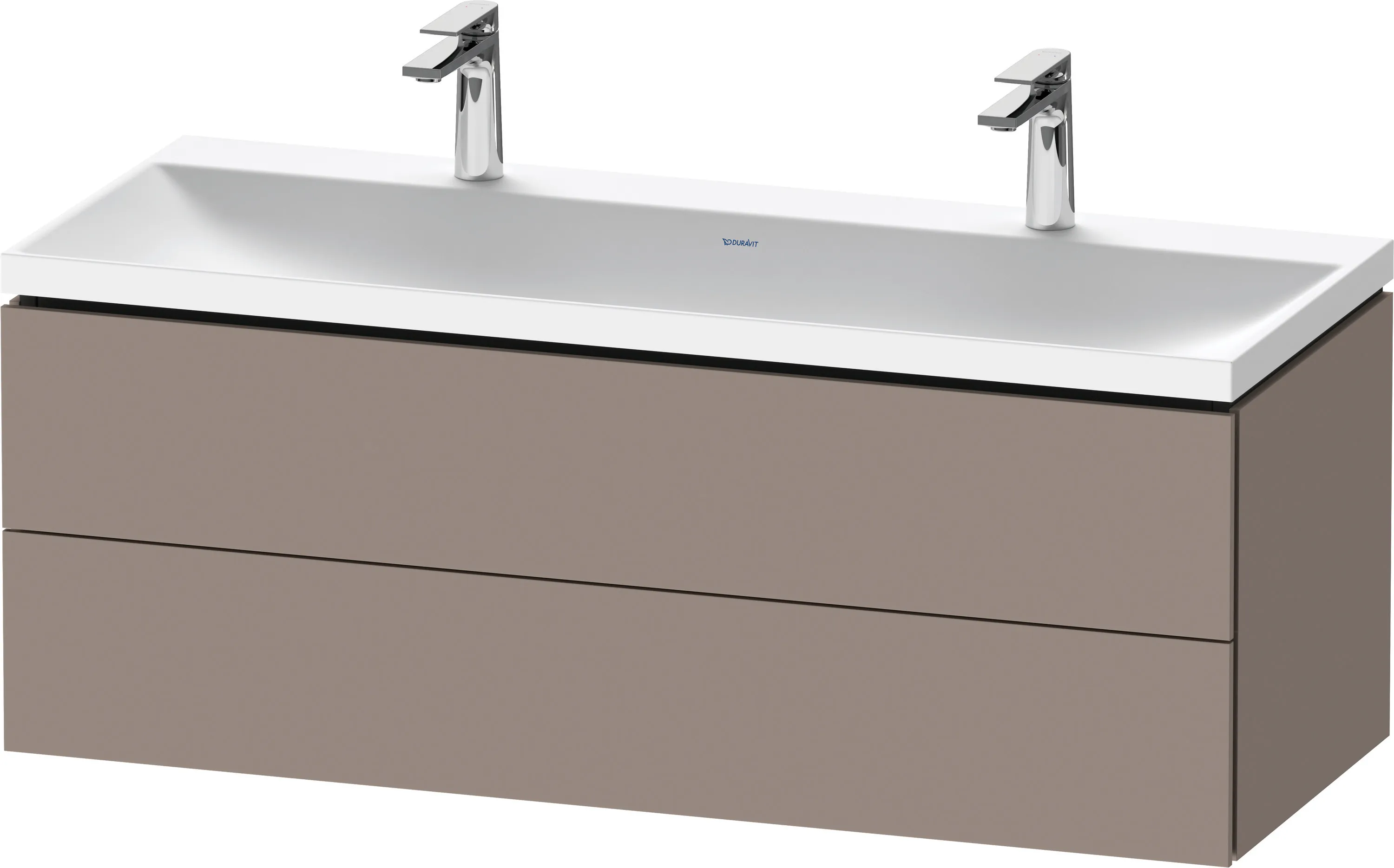Duravit Möbelset c-shaped Set wandhängend wandhängend „L-Cube“ 120 × 48 × 48 cm Basalt Matt Duravit Möbelset c-shaped Set wandhängend wandhängend „L-Cube“ 120 × 48 × 48 cm Basalt Matt