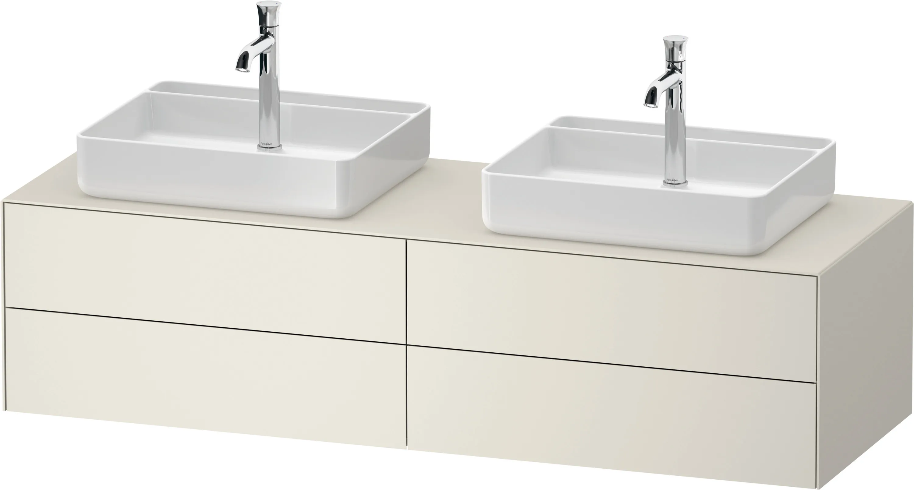 Duravit Waschtischunterschrank wandhängend „White Tulip“ 160 × 40,8 × 55 cm