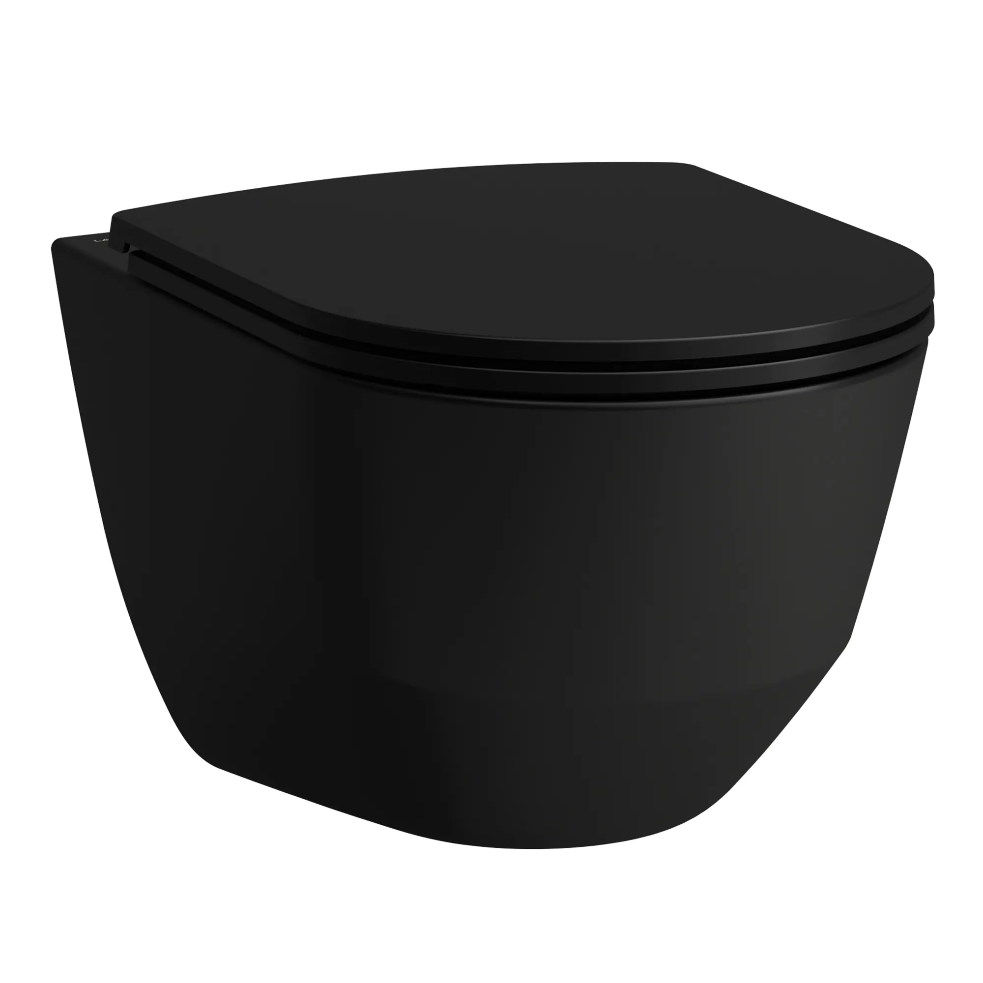 Laufen Wand-Tiefspül-WC „Pro“ 360 × 340 × 530 mm in Schwarz (matt), ohne Spülrand