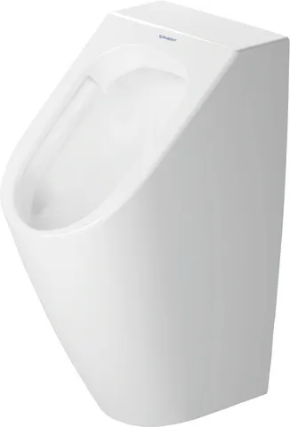 Urinal ME by Starck, Zulauf von hinten rimless, ohne Fliege, weiß HygieneGlaze