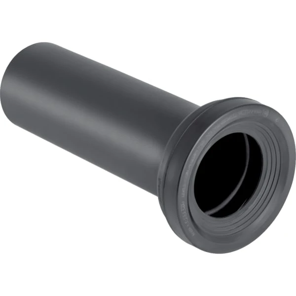Set Anschlussstutzen für WC: schwarz
