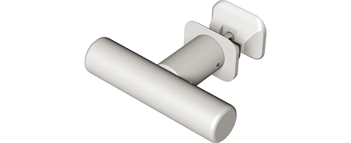 BEMM T-Haken TUBE 18 SW – Kleiderhaken im T-Design, 75 mm, 18 mm, horizontal/vertikal montierbar