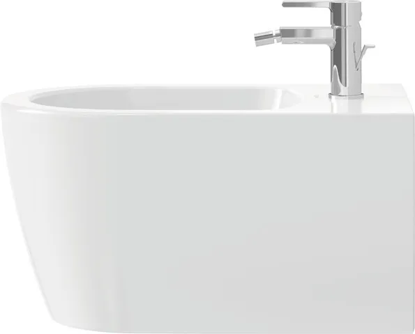 Duravit Stand-Bidet back to wall „ME by Starck“, Befestigung sichtbar 37 × 60 × 40 cm in Weiß Hochglanz