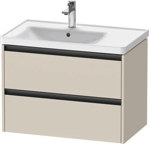 Duravit Waschtischunterschrank wandhängend „Ketho.2“ 78,4 × 54,9 × 45,5 cm in Taupe Supermatt