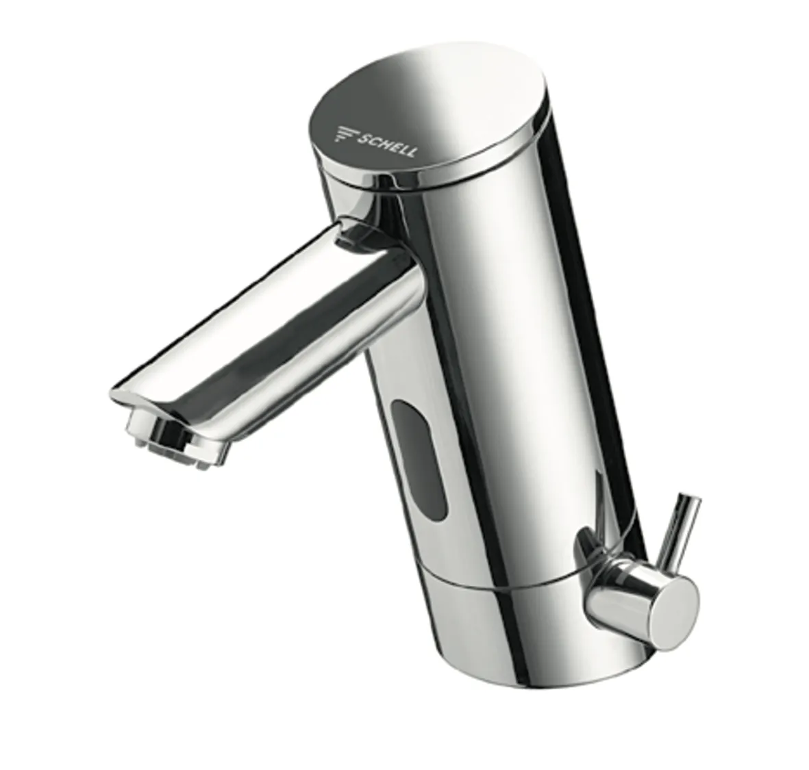 Waschtisch-Armatur PURIS E, Elektronisch, HD-M - Hochdruck Mischwasser, Infrarot, 2x G 3/8 IG, verlängerter Auslauf, chrom
