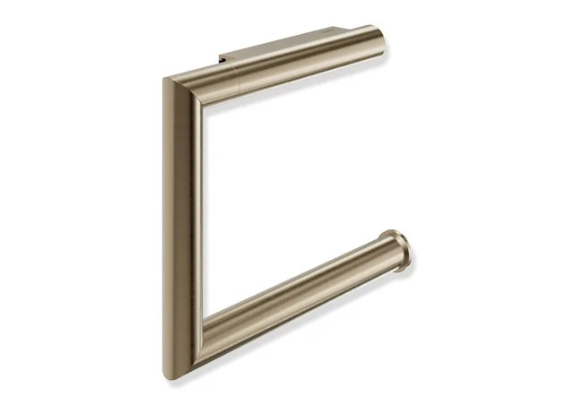 HEWI WC-Papierhalter System 162, PVD bronze gebürstet, 137 mm breit, 110 mm hoch, Edelstahl, klappbar