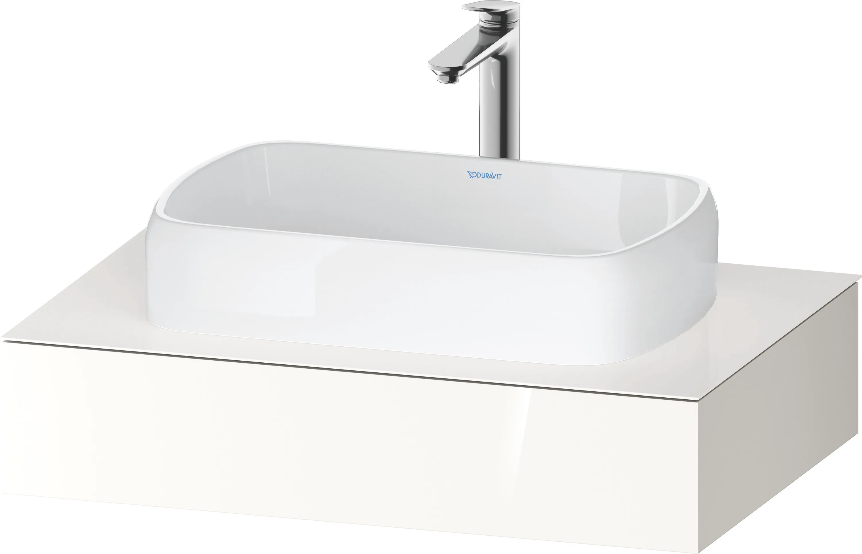 Duravit Konsole „Qatego“ in Weiß Hochglanz Duravit Konsole „Qatego“ in Weiß Hochglanz