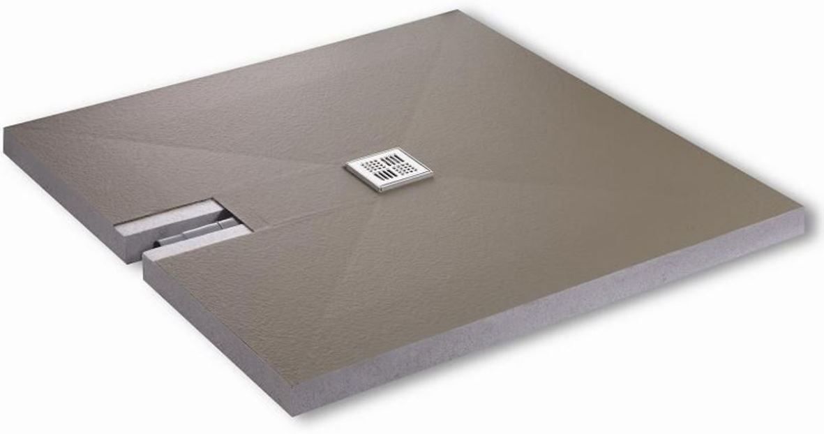 Set-Duschelement Hartschaum-Duschelement BF 70 inkl. Abdichtset für Ecksituation 100 × 100 × 6,8 cm