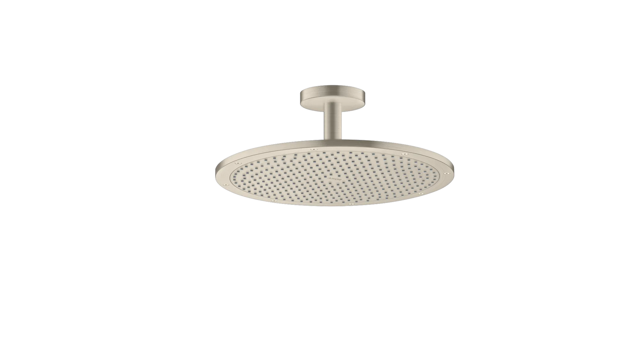 Hansgrohe AXOR ShowerSolutions Kopfbrause 350 1jet mit Deckenanschluss, Brushed Nickel