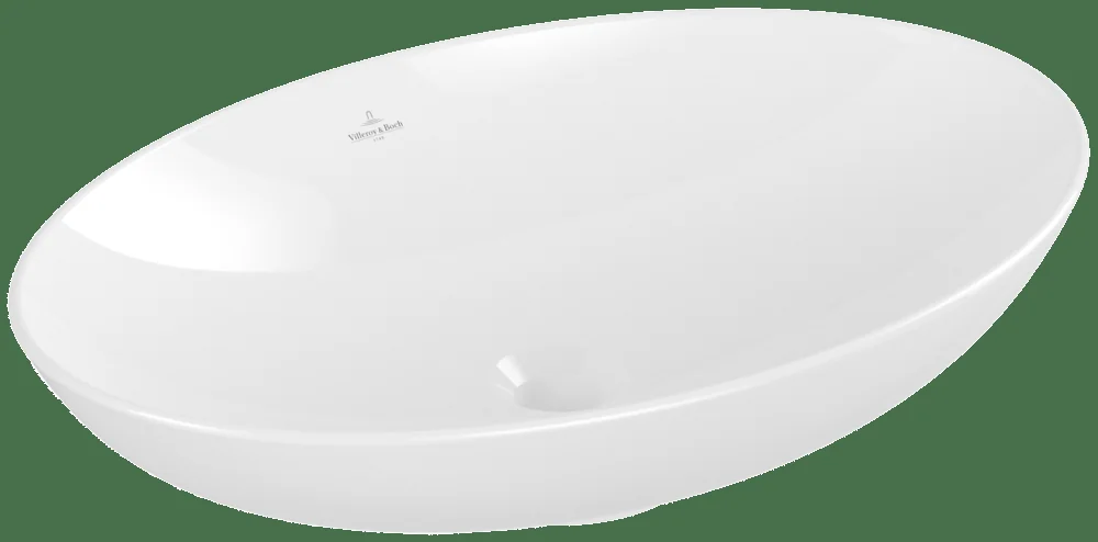 Villeroy & Boch Loop & Friends Aufsatzwaschbecken 4A4800, 620x420mm Oval, Weiß Alpin