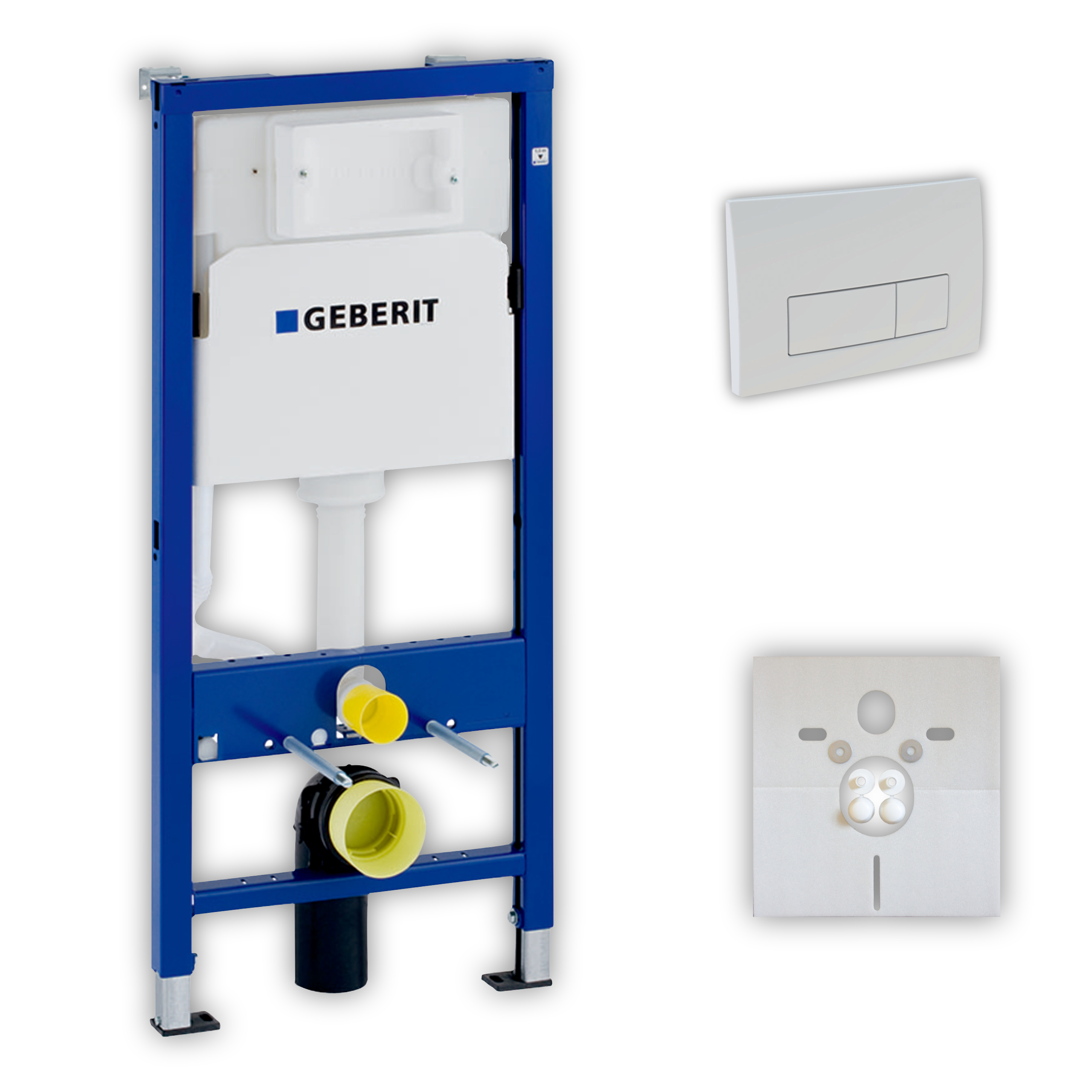 Vorwand-/Einbauelement für Toilette mit Spülkasten Delta (UP100) Betätigungsplatte Geberit UP100 „Delta50“ in Vorwand-/Einbauelement für Toilette mit Spülkasten Delta (UP100) Betätigungsplatte Geberit UP100 „Delta50“ in