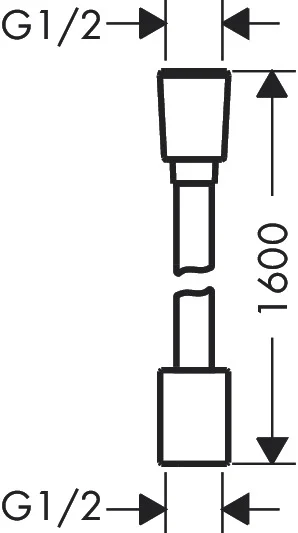 Hansgrohe Designflex Textilbrauseschlauch 160 cm Chrom Hansgrohe Designflex Textilbrauseschlauch 160 cm Chrom