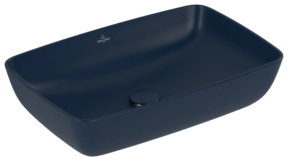 Villeroy & Boch Artis Aufsatzwaschbecken TitanCeram 580x380mm Rechteck Nightfall CeramicPlus