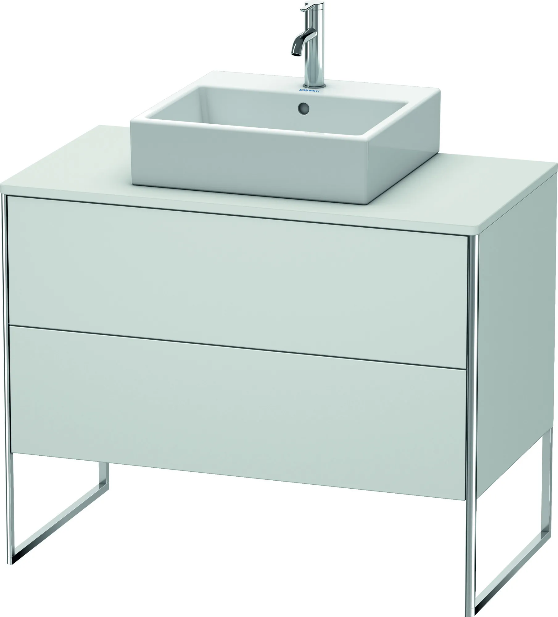 Duravit Waschtischunterschrank bodenstehend „XSquare“ 100 × 77,8 × 54,8 cm Weiß Seidenmatt Duravit Waschtischunterschrank bodenstehend „XSquare“ 100 × 77,8 × 54,8 cm Weiß Seidenmatt