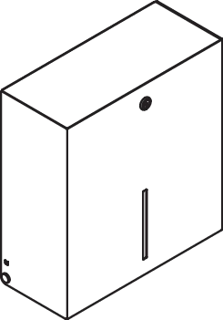 HEWI Großrollenhalter „System 900“ 33,6 × 14,5 × 35 cm