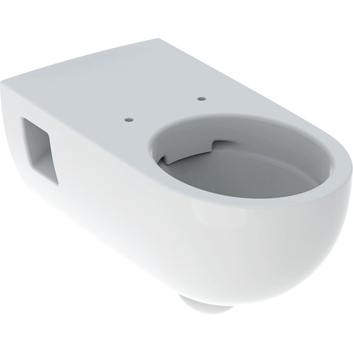 Wand-Tiefspül-WC „Renova Comfort“ teilgeschlossene Form 35,5 × 34,5 × 70 cm, ohne Spülrand