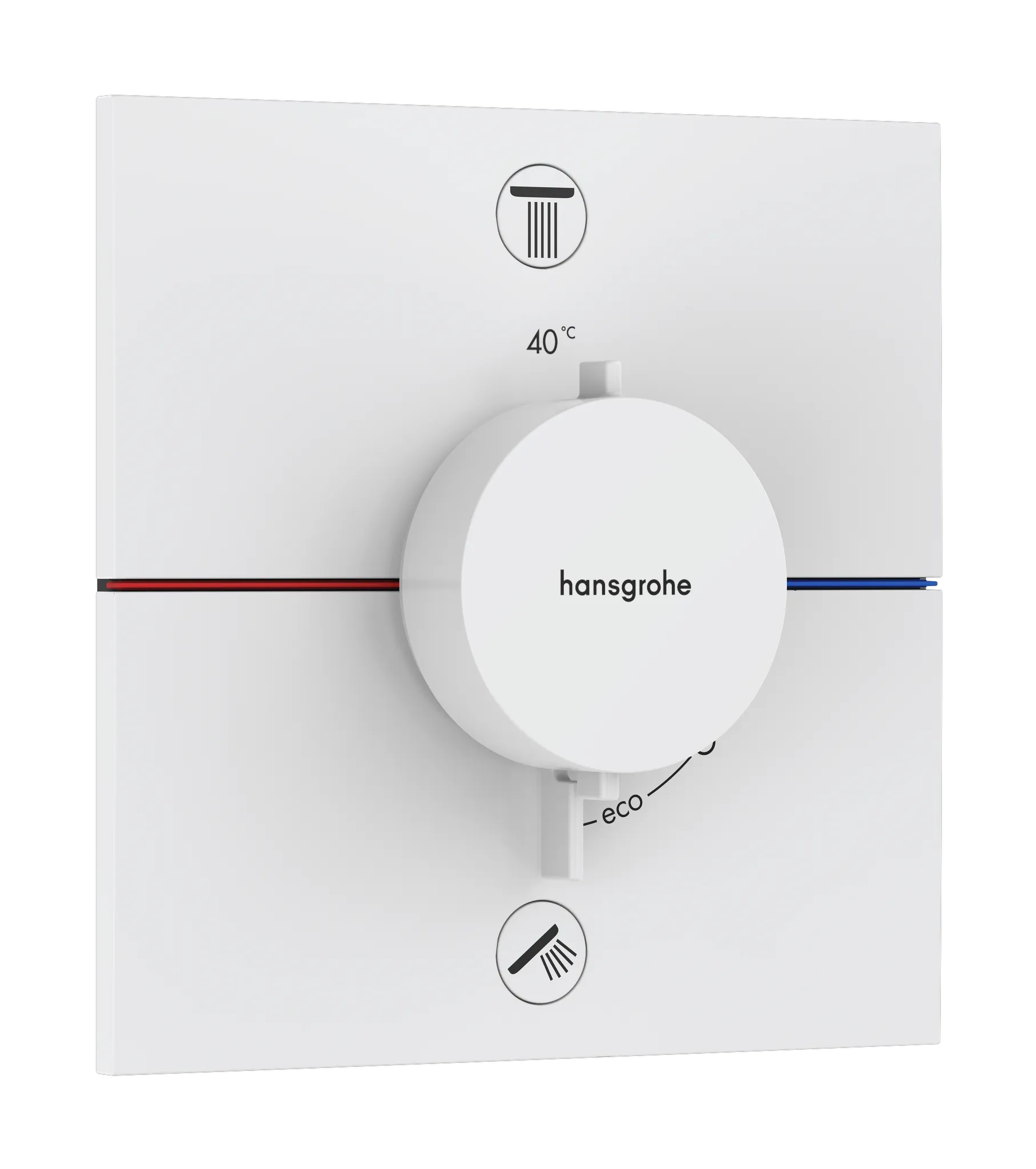 Hansgrohe ShowerSelect Comfort E Thermostat Unterputz für 2 Verbraucher, Mattweiß Hansgrohe ShowerSelect Comfort E Thermostat Unterputz für 2 Verbraucher, Mattweiß
