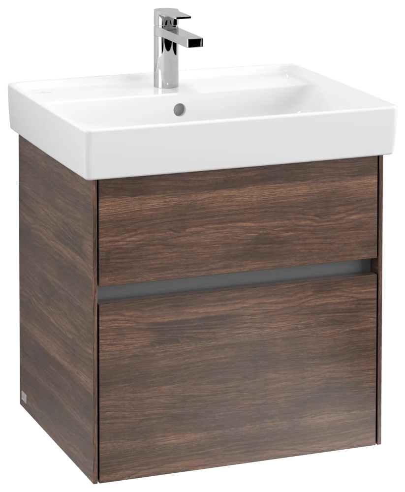 Villeroy & Boch Waschbeckenunterschrank Collaro C00800 Arizona Oak, 554x546x444 mm, mit SoftClosing, 1 Waschbecken, 2 Auszüge