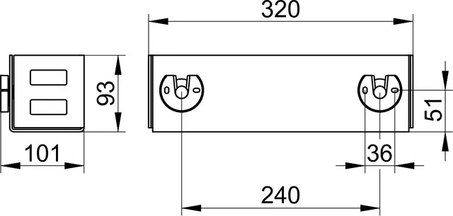 Duschablagen 24954370000 Seifenkorb 320 x 93 x 90 mm schwarzgrau