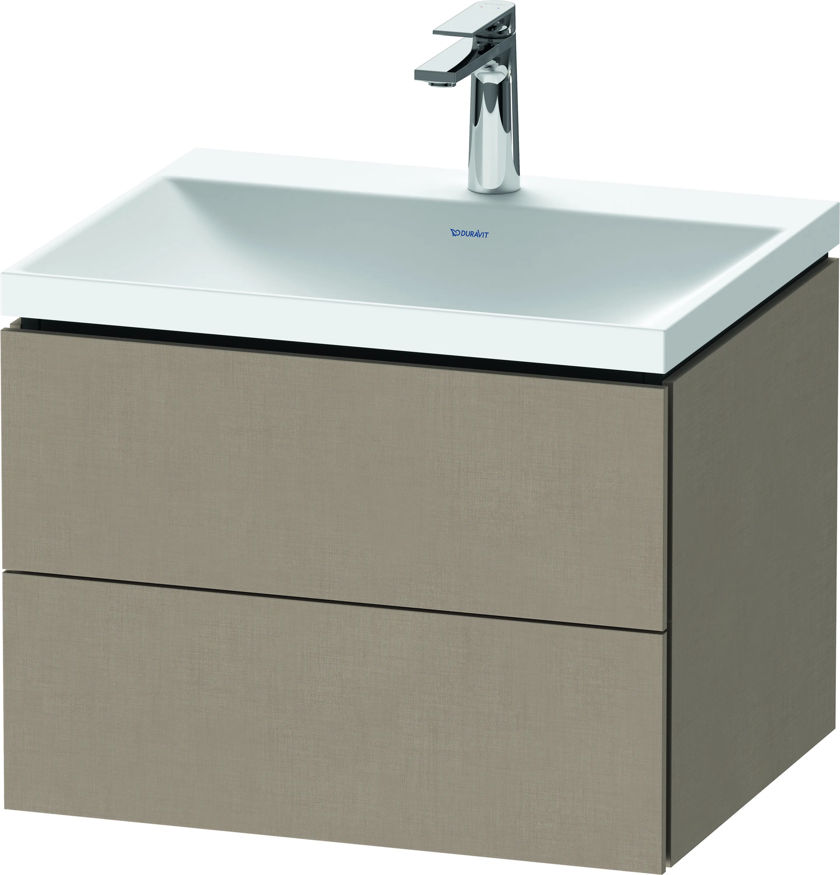 Duravit Möbelset c-shaped Set wandhängend wandhängend „L-Cube“ 60 × 48 × 48 cm Leinen
