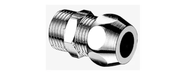 Gerade Verschraubung mit Außengewinde, DN 15 G 1/2 AG, Ø 12 mm (DN 15 G 1/2 AG), chrom