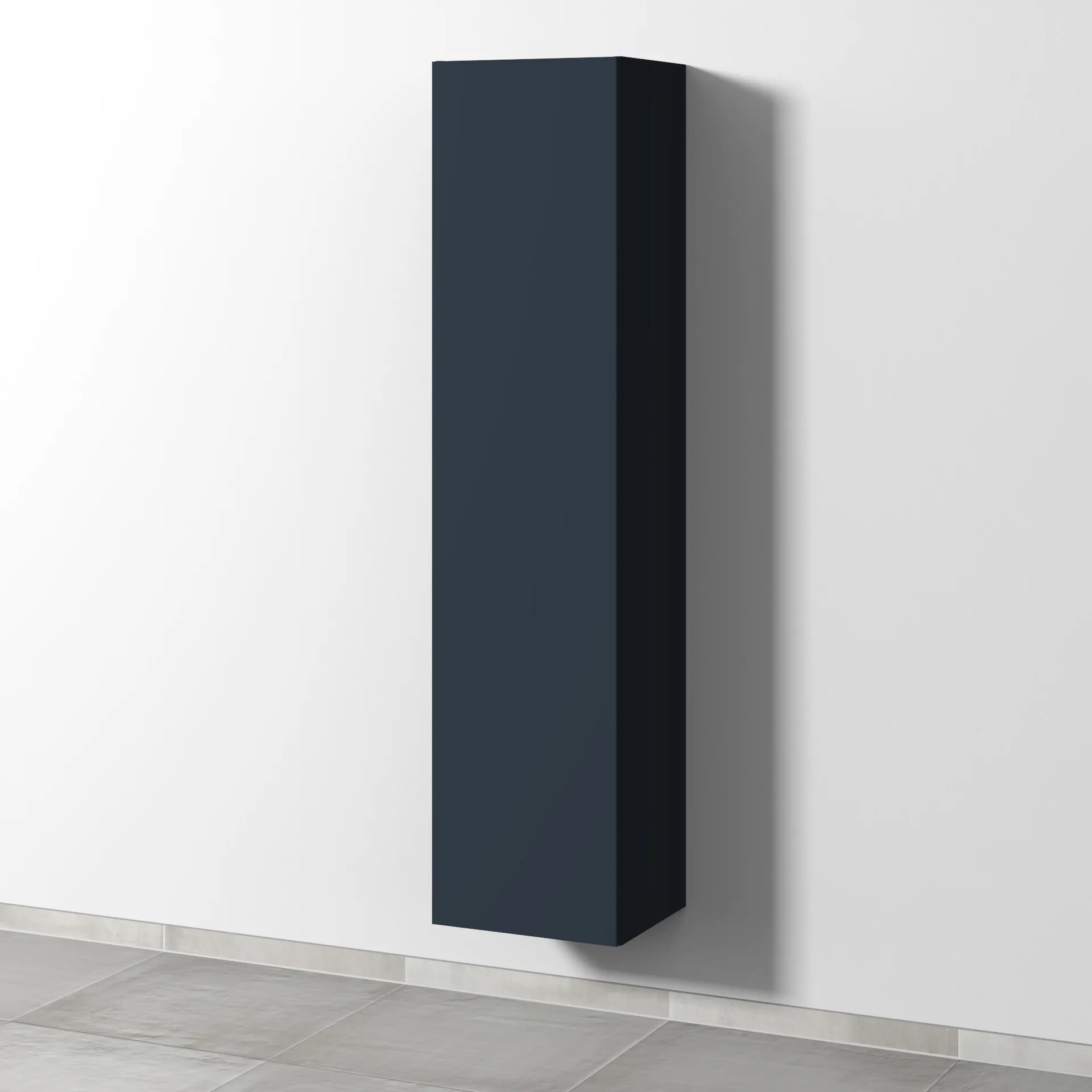 Sanipa Hochschrank „3way“ 400 × 1700 × 345 mm Anschlag links, in Marine (matt), Anschlag links