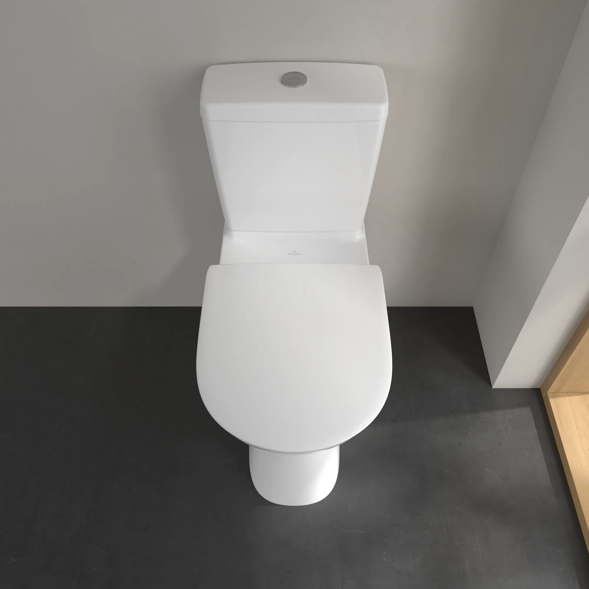 Stand-Tiefspül-WC für Kombination mit Spülkasten DirectFlush „ViCare“ 36 × 46 × 68 cm ohne Spülrand