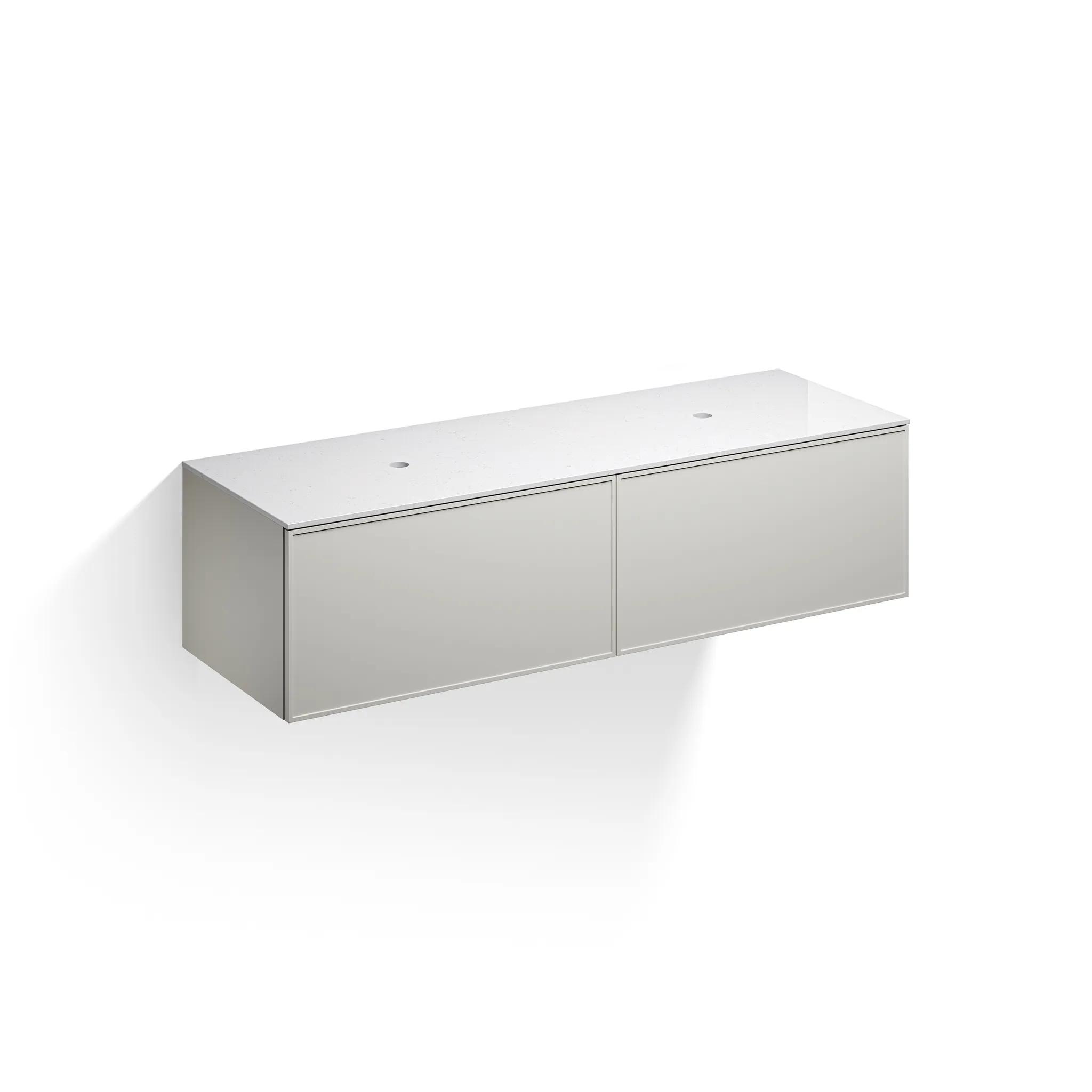 Alape Möbelmodul Arkta 1600x400 Carrara/Seidengrau