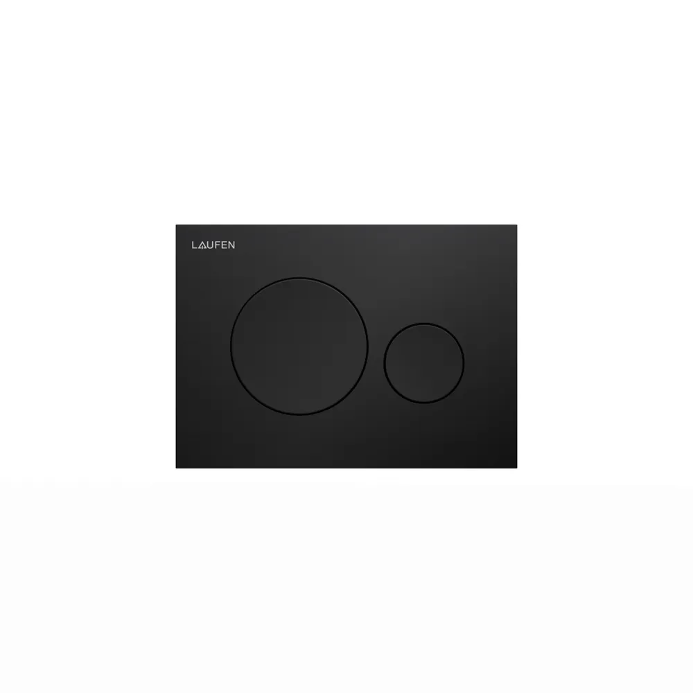 Betätigungsplatte MOON INEO 203x145x6, aus Kunsstoff, für Frontbetätigung oder Betätigung von oben, für Unterputz-Spülkasten mit Dual-Flush 2-Mengen-Spülsystem, auch für flächenbündigen Einbau geeignet, weiß