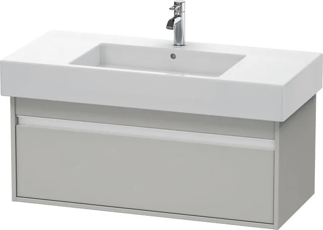 Duravit Waschtischunterschrank wandhängend „Ketho“ 100 × 41 × 45,5 cm Betongrau Matt Duravit Waschtischunterschrank wandhängend „Ketho“ 100 × 41 × 45,5 cm Betongrau Matt