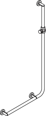 HEWI Haltegriff Ausführung links „System 900“ in Dunkelgrau Perlglimmer tiefmatt / Schwarz matt HEWI Haltegriff Ausführung links „System 900“ in Dunkelgrau Perlglimmer tiefmatt / Schwarz matt