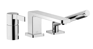 Wannen-Dreiloch-Einhandbatterie für Wannenrand- bzw. Fliesenrandmontage LULU Chrom 27412710