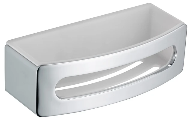 Elegance 11658010000 Duschkorb Kunststoff-Einsatz weiß verchromt Elegance 11658010000 Duschkorb Kunststoff-Einsatz weiß verchromt