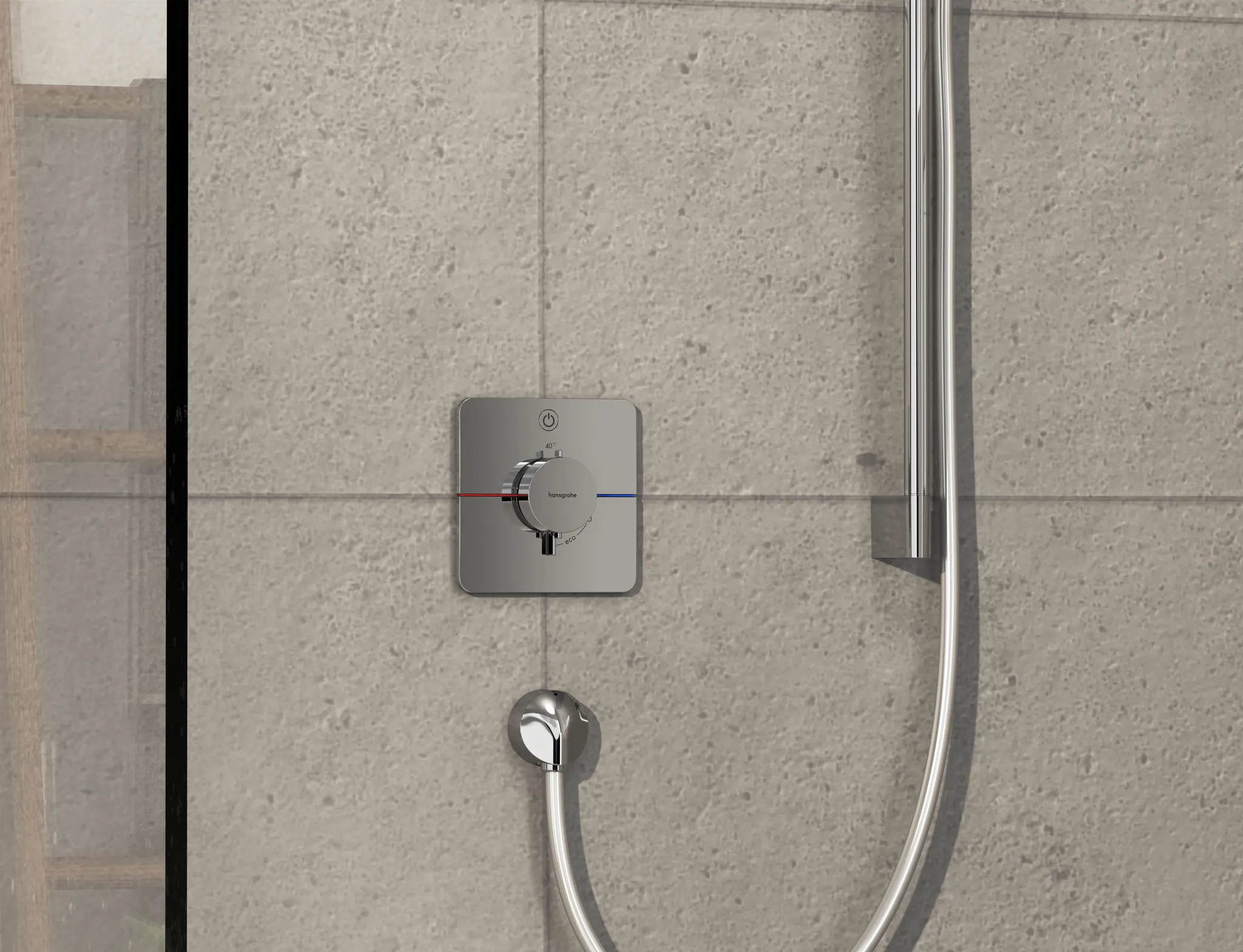 ShowerSelect Comfort Q Thermostat Unterputz für 1 Verbraucher Chrom ShowerSelect Comfort Q Thermostat Unterputz für 1 Verbraucher Chrom