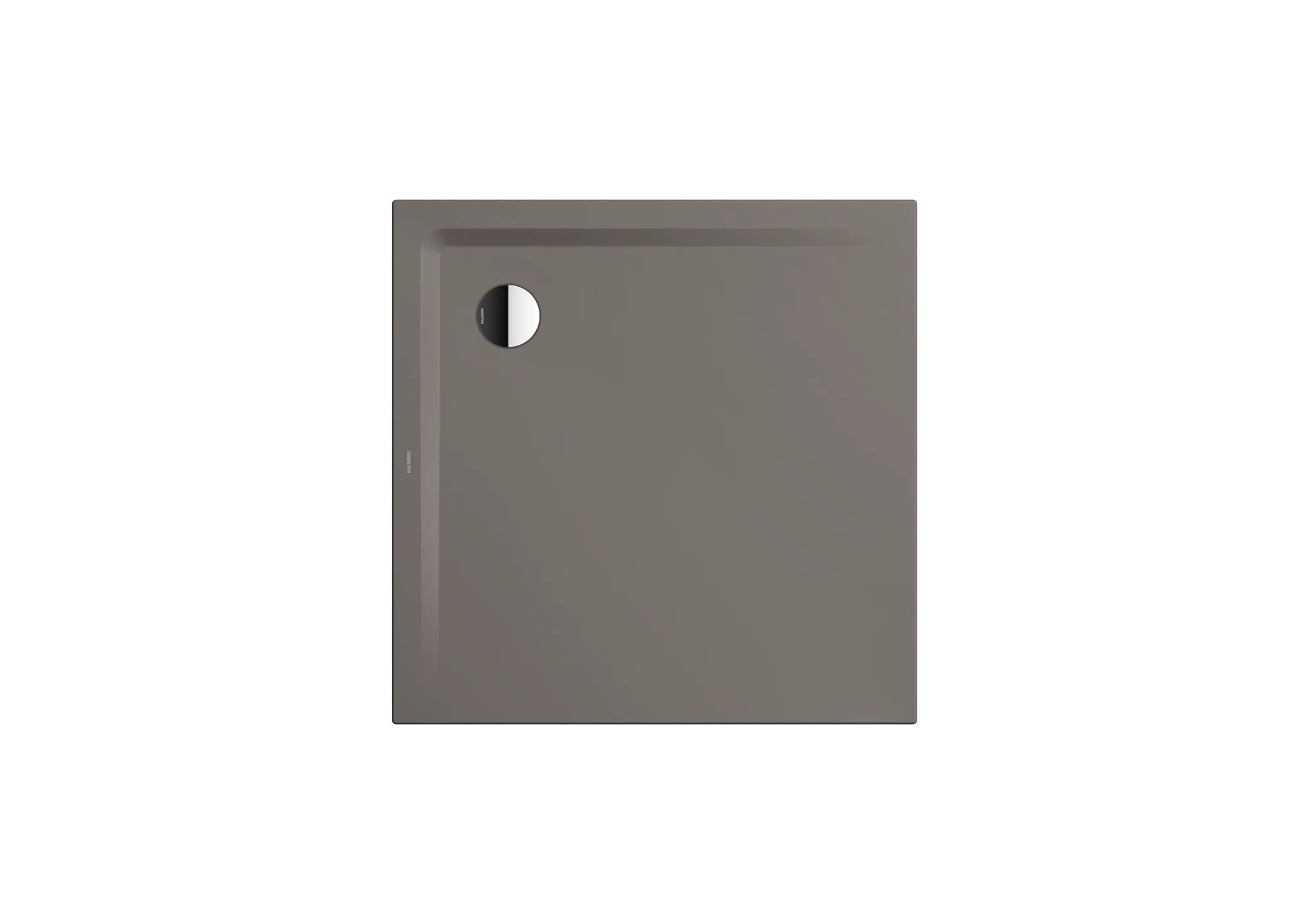 Kaldewei Duschwanne „Superplan“ 100 × 100 cm ohne Oberflächenbeschichtung, mit Perl-Effekt, in warm grey 70