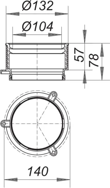 Einsteckmuffe 85