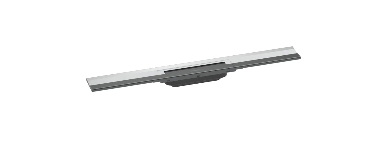 Hansgrohe RainDrain Flex Duschrinne 700 mm, wandangebunden, chrom, höhenverstellbar um 10 mm, bis zu 60 l/min Ablaufleistung
