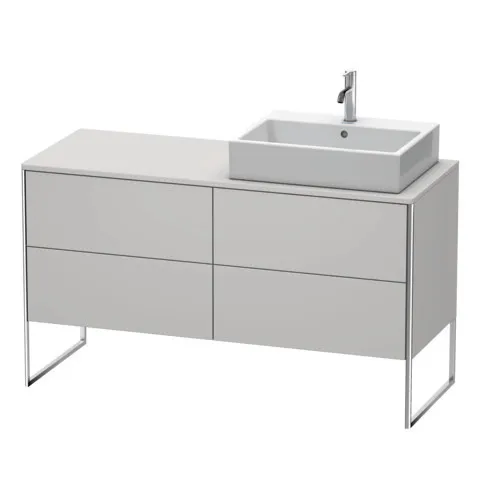 Duravit Waschtischunterschrank bodenstehend „XSquare“ 140 × 77,8 × 54,8 cm Nordic Weiß Seidenmatt Duravit Waschtischunterschrank bodenstehend „XSquare“ 140 × 77,8 × 54,8 cm Nordic Weiß Seidenmatt