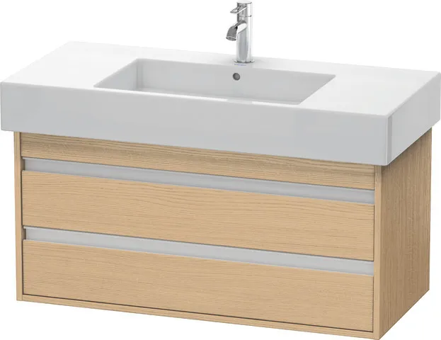 Duravit Waschtischunterschrank wandhängend „Ketho“ 100 × 48 × 45,5 cm Eiche Natur