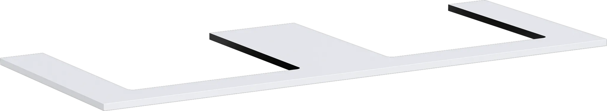 Hansgrohe Xilesa E Konsole 1375x550mm, geschliffen, Mattweiß