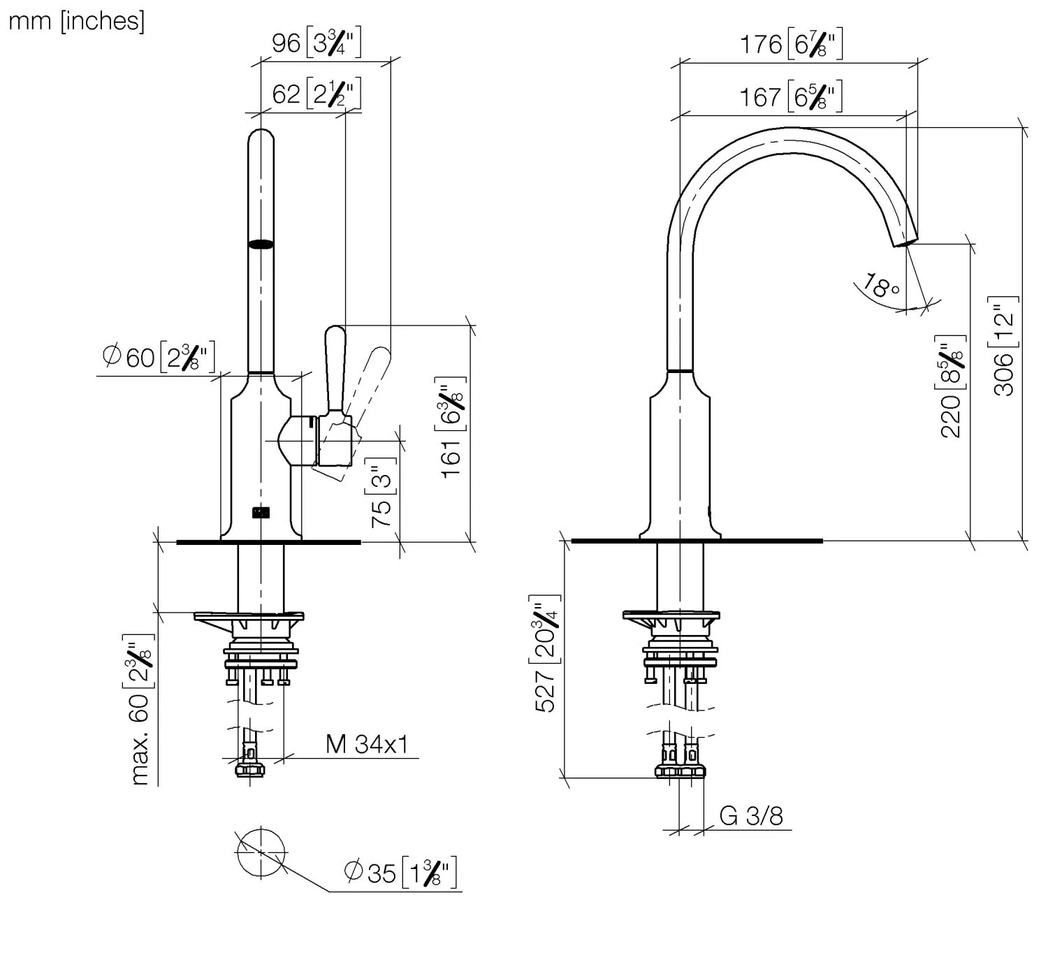 Einhebelmischer VAIA Chrom 33805809