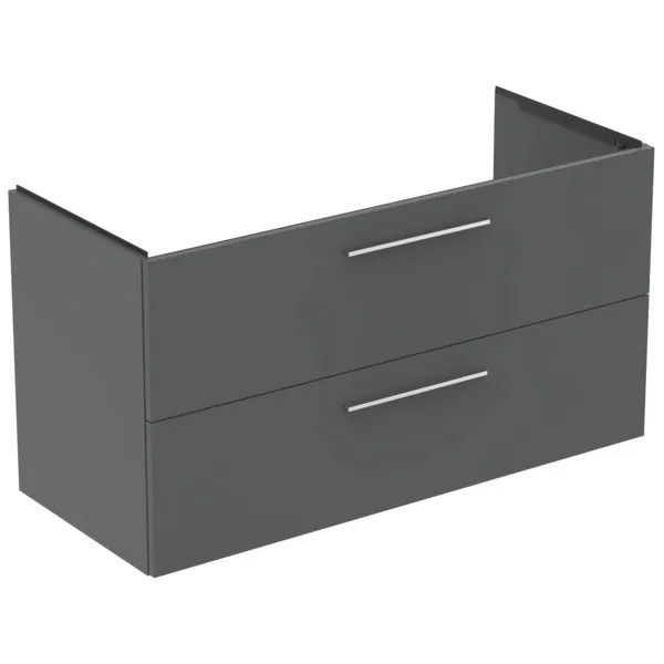 Ideal Standard Waschtischunterschrank „i.lifeB“ 120 × 63 × 50,5 cm Quarzgrau matt
