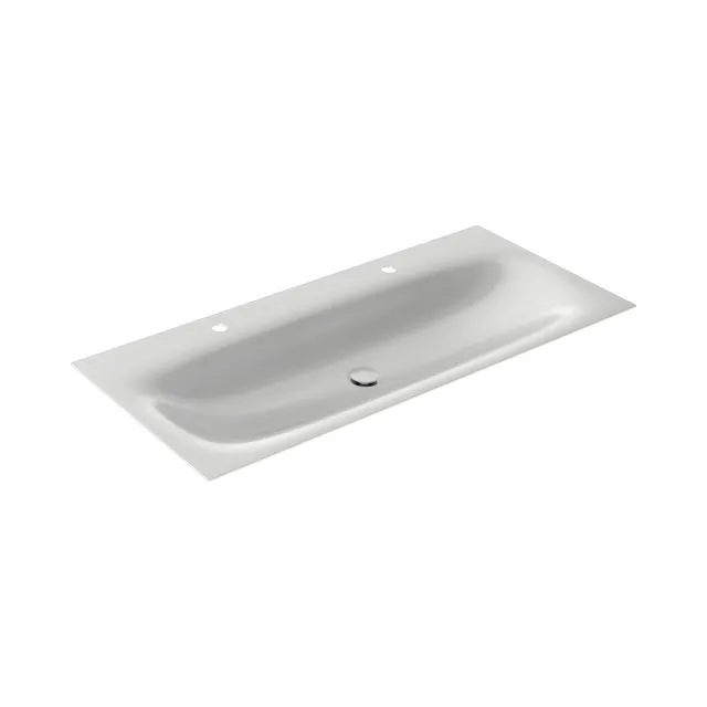 KEUCO Emaille-Einbauwaschtisch „Edition 11 Art“ in Manhattan, 1206 × 493 × 4 mm
